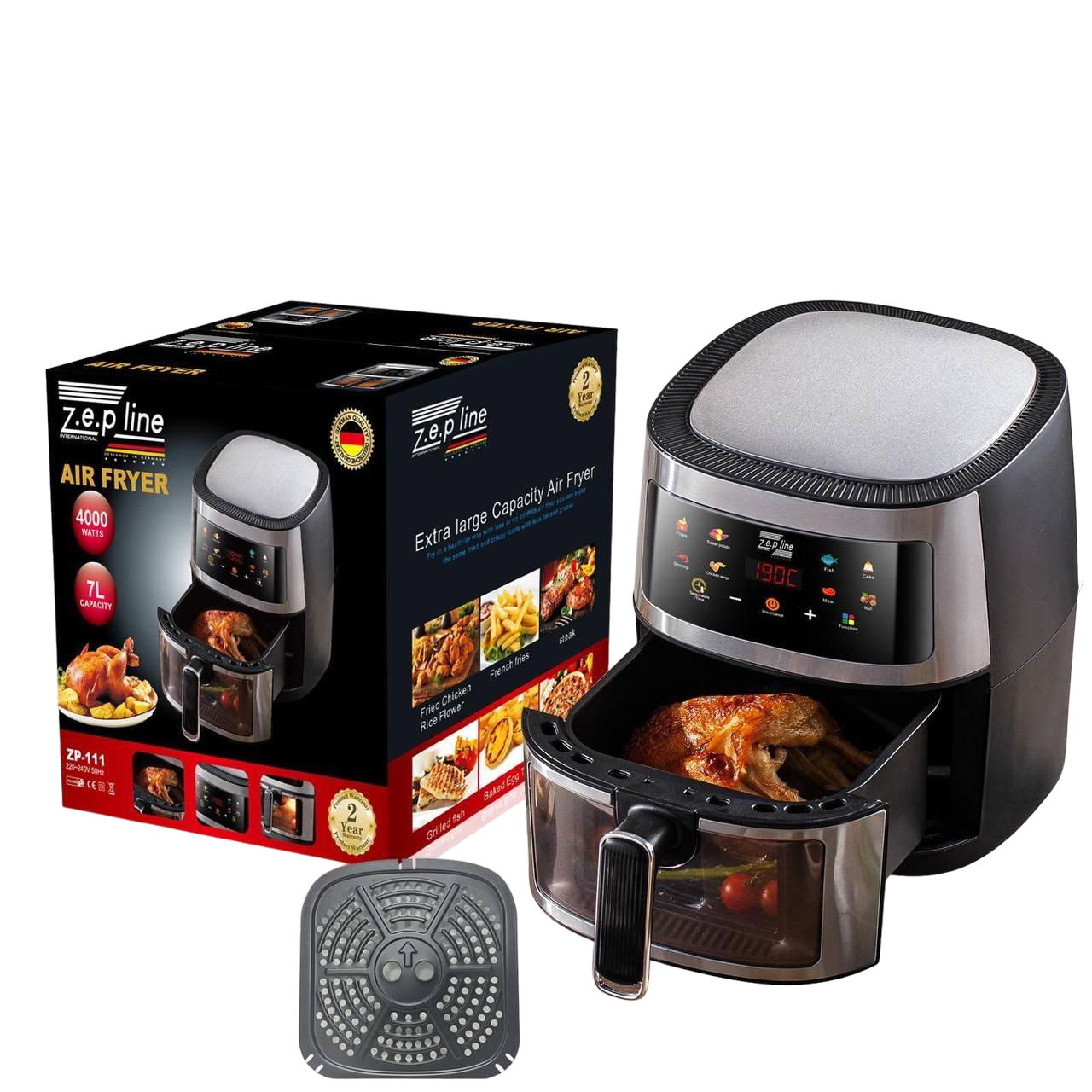 Мультипечь безмасляная Zepline ZP-111 7 л 4000W (2111270128)