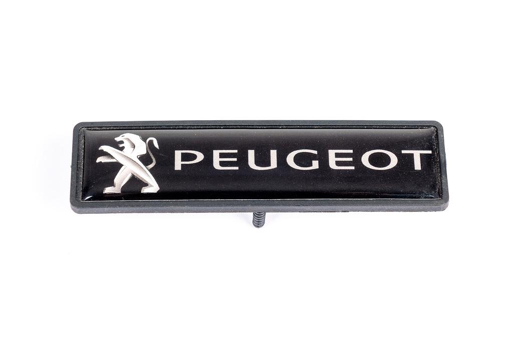 Шильдик для ковриков Digital Designs для Peugeot abs-пластик Черный