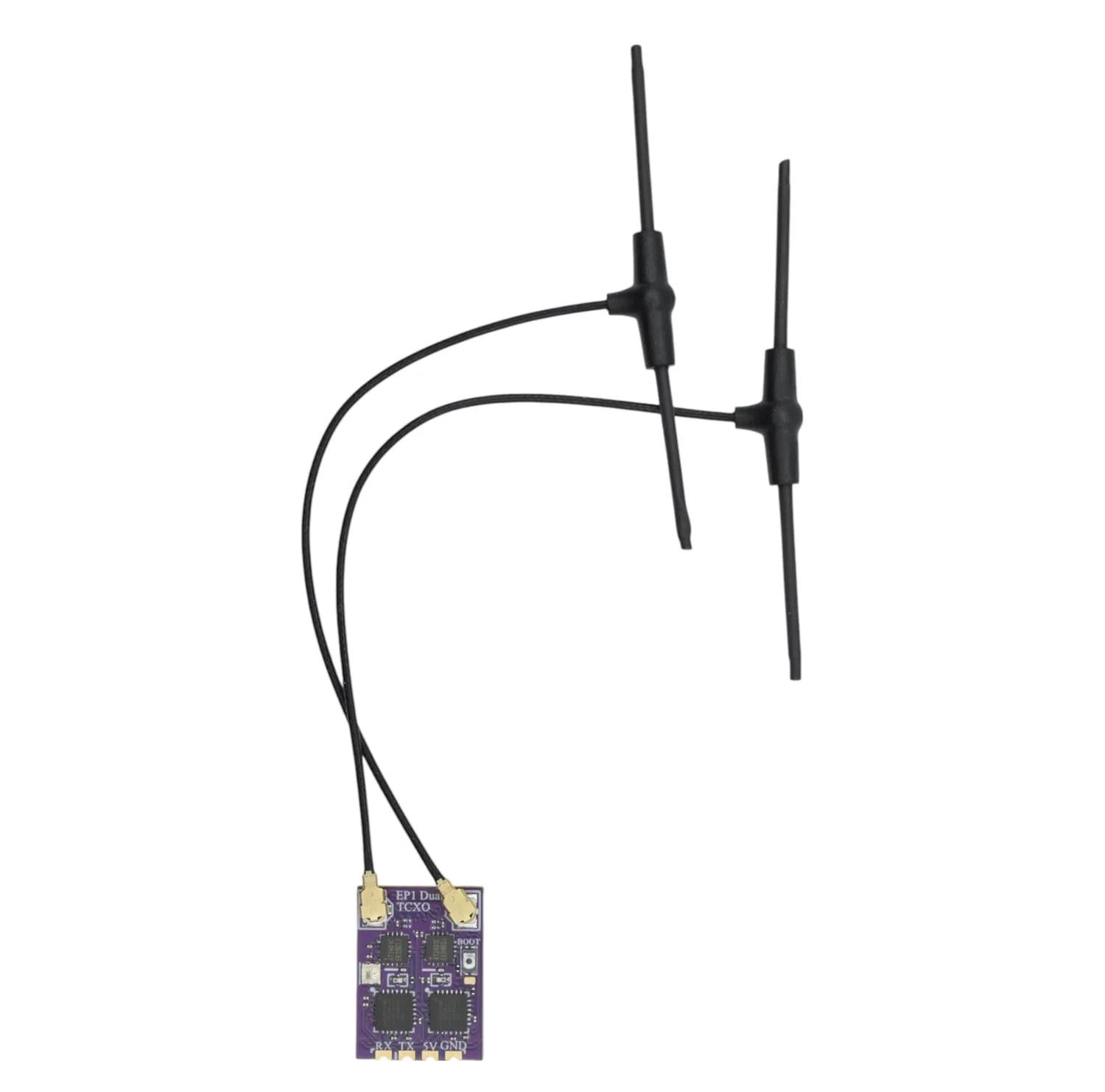 Приемник управления ELRS 2.4GHz Happymodel EP1 Dual TXCO и T-антенны для FPV дронов (00-00028394)