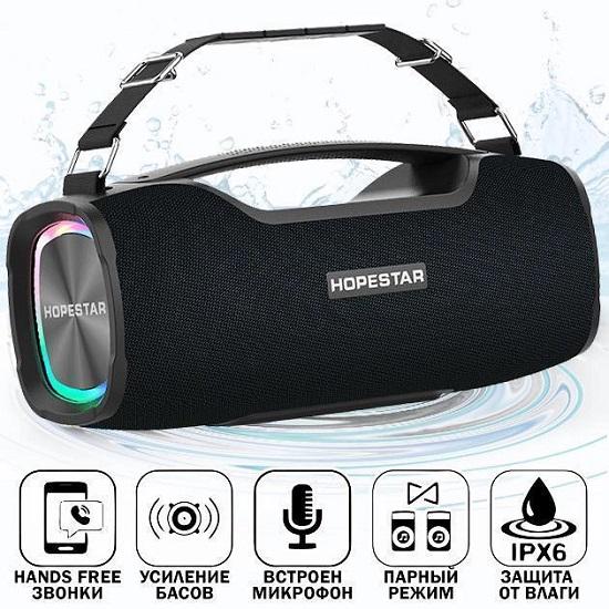 Колонка беспроводная HOPESTAR A6X BT5,0 55W TWS AUX/TF/USB 4h IPX6 (MG-01716) - фото 3