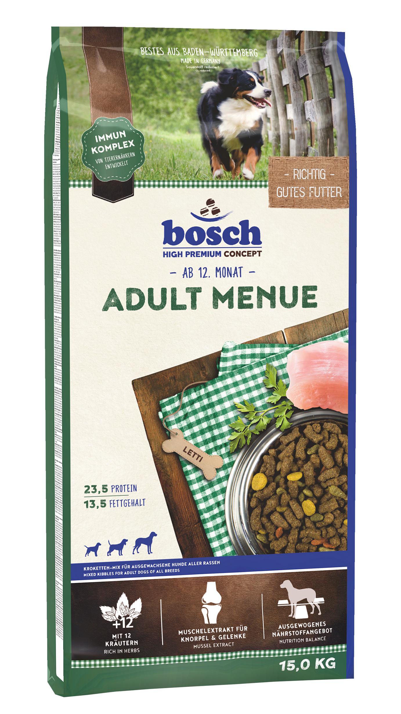 Сухой корм для взрослых собак Bosch Menue 15 кг