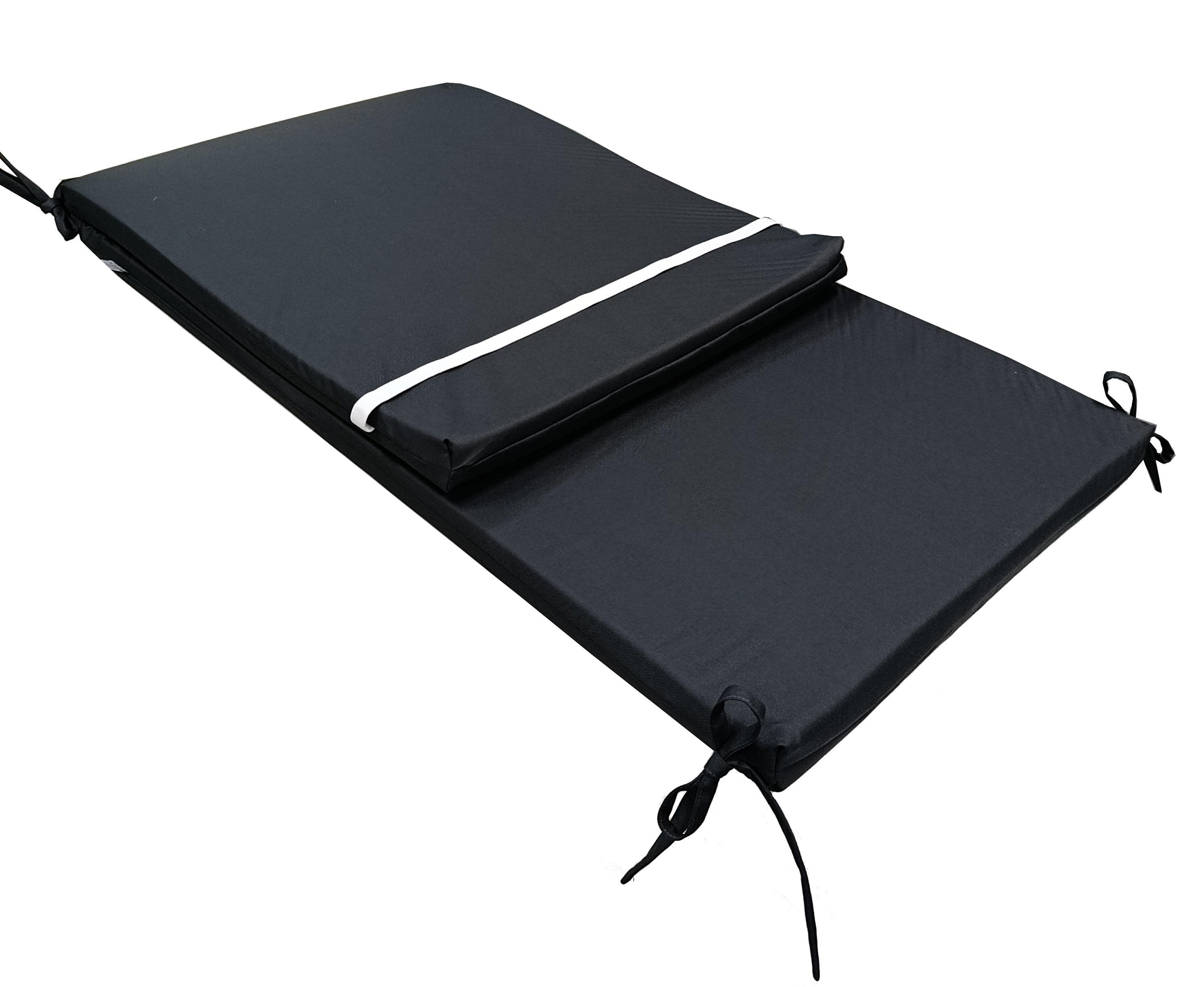 Матрас для шезлонга eGarden RIO 195x58x4 см Антрацит (5884) - фото 2