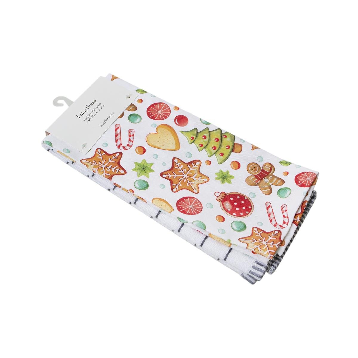 Набір рушників Lotus Home Christmas Sweets 2 шт. 40x60 см (svt-2000022348232)