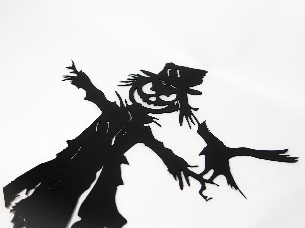 Декор для двора/газона или клумбы Чучело с вороном из металла (DCR076) - фото 3 Декор для двора/газона или клумбы Чучело с вороном из металла (DCR076) - фото 3