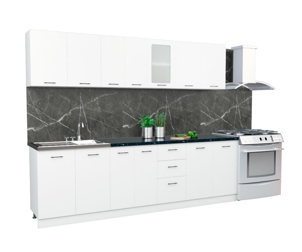 Кухня серии Comfort 2,6 м Белый (8086599) - фото 3 Кухня серии Comfort 2,6 м Белый (8086599) - фото 3