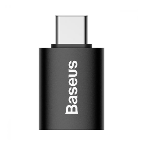 Перехідник BASEUS Ingenuity Mini OTG USB 3.1 to Type-C black ZJJQ000001 (568633)