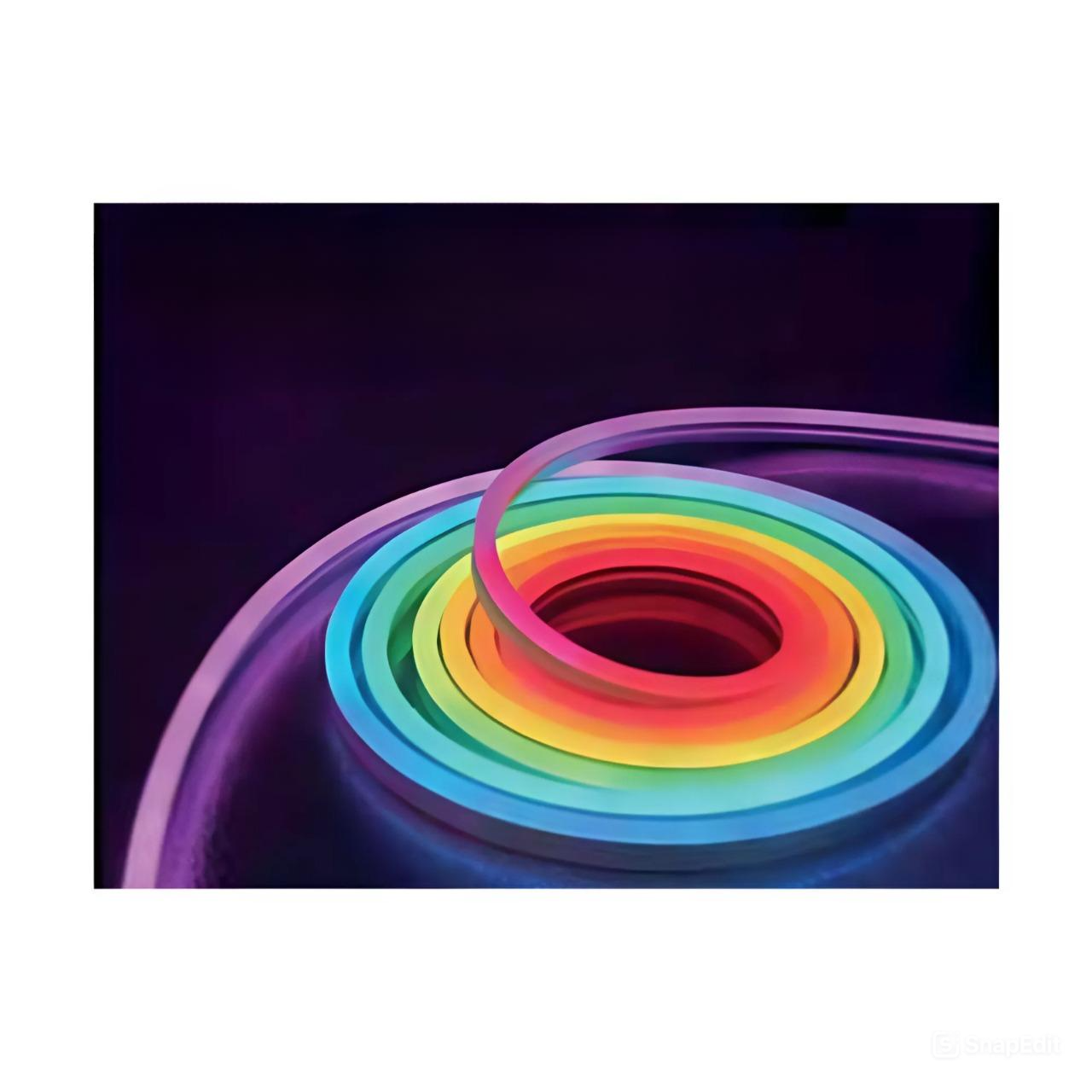 Світлодіодна стрічка неонова HOROZ ELECTRIC RGB 5W/м 220V/5V IP65 39x39 30LED/м 5 м (081-032-0001-010)