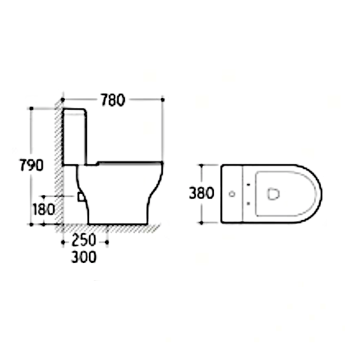 Унитаз напольный Sia Harmonia безободковый с сиденьем Soft-close 700x380x790 мм White (T4009) - фото 8