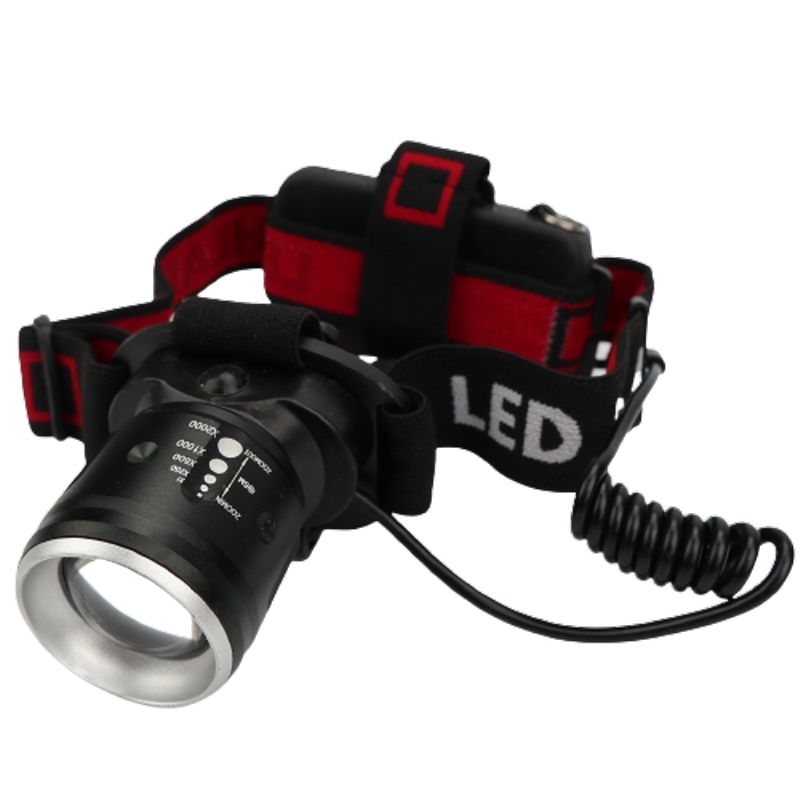 Фонарь налобный аккумуляторный Bailong BL-T02А-T6 Черный (4123901)