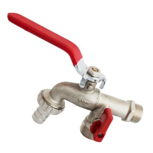 Кран шаровой поливочный Karro KR 12014 1/2"х3/4"х1/2" нр-нр-штуцер (126953) Кран шаровой поливочный Karro KR 12014 1/2"х3/4"х1/2" нр-нр-штуцер (126953)