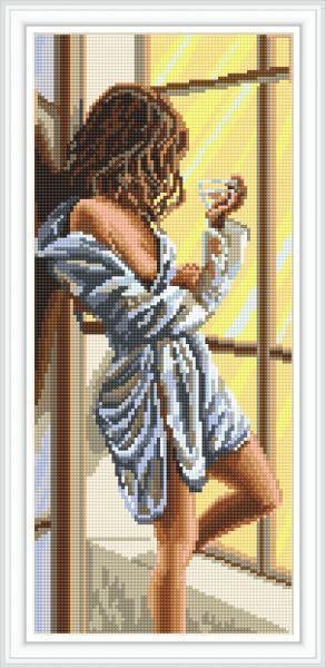 Алмазна вишивка Сексуальна дівчина викладка 5D 53x26 см (1522705326)