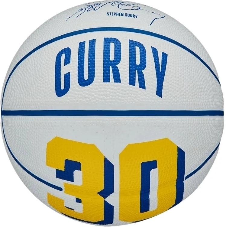 Баскетбольный мяч Wilson NBA PLAYER ICON MINI STEPHEN CURRY р. 3 Бело-синий (WZ4007401XB3)
