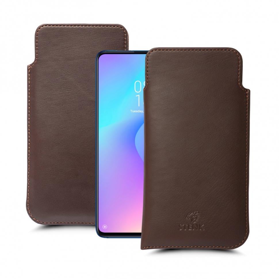 Футляр Stenk Elegance для Xiaomi Mi 9T Коричневый (63412)