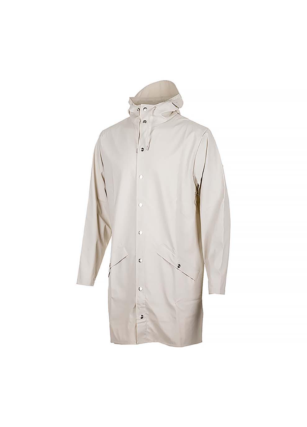 Куртка мужская Rains Long Jacket 2XS-XS Белый (7d1202-OffWhite 2XS-XS) - фото 1