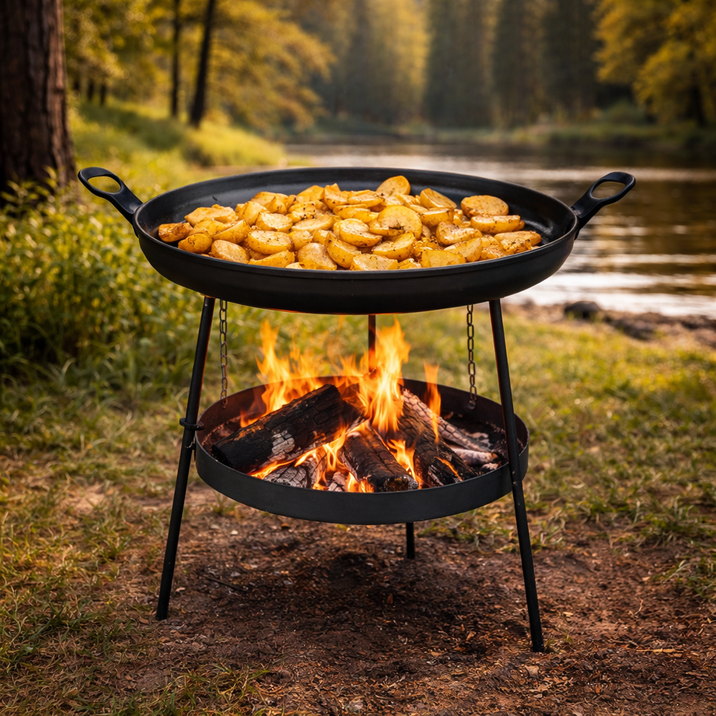 Сковорода из диска Jooki Фрея с подвесом для огня 40 см (10278)