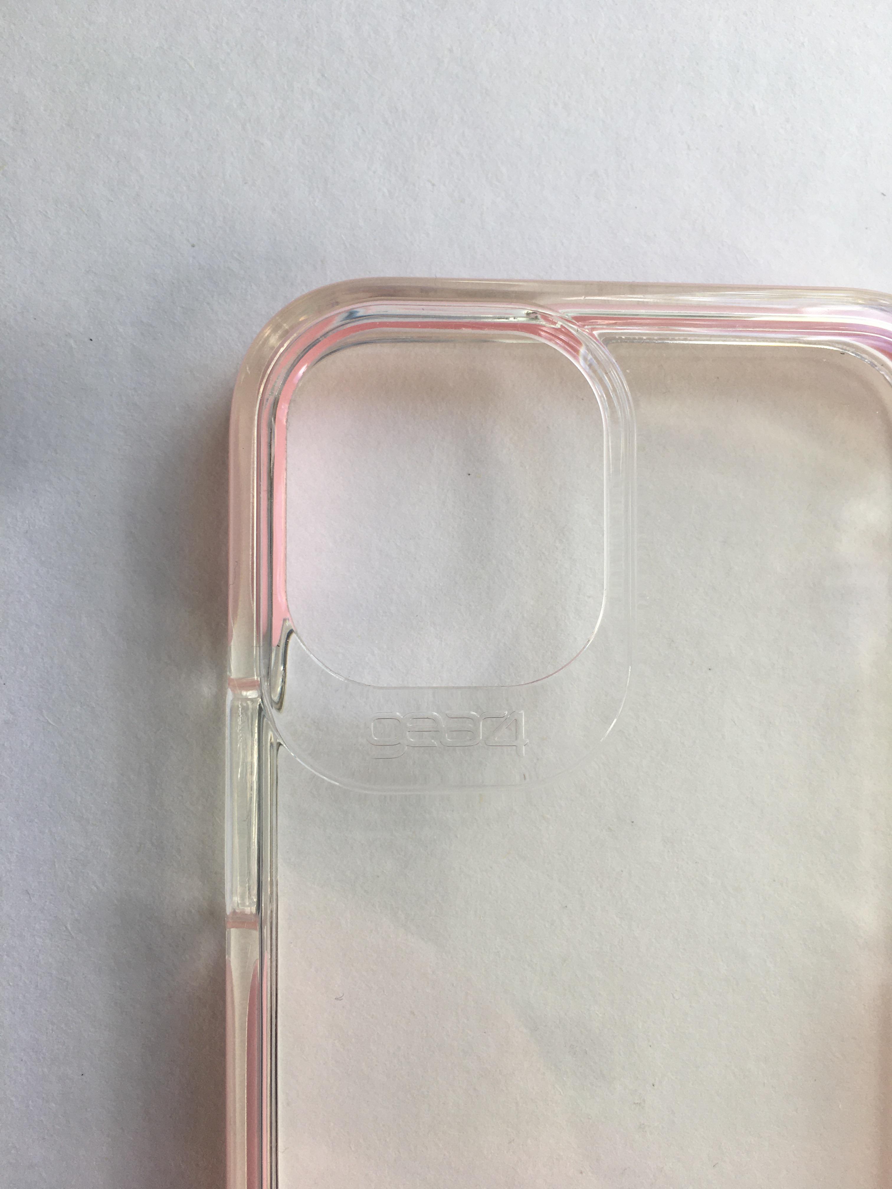 Противоударный прозрачный чехол Gear4 Piccadilly D3O для Iphone 12/12 Pro (6.1") Pink + Transparent - фото 6