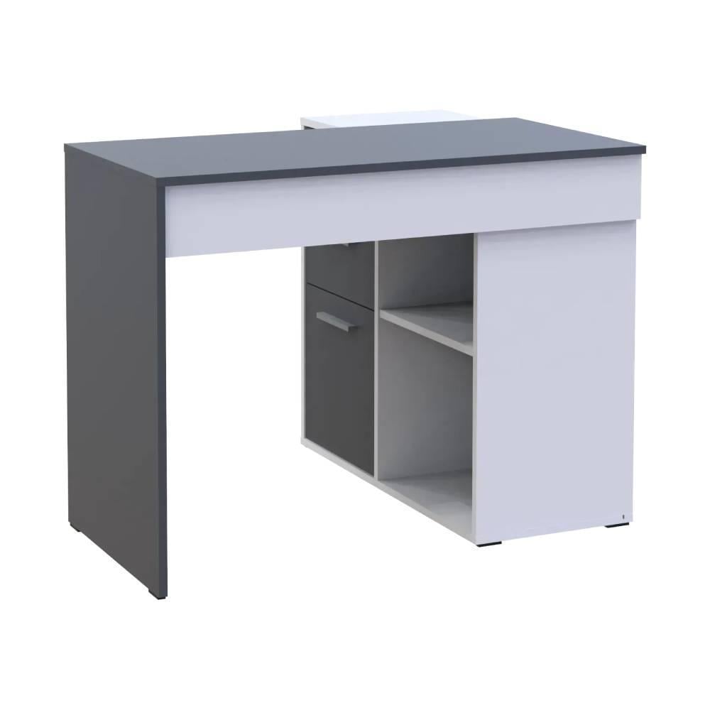 Офісний стіл Doros T8 100х83х75 см Білий/Графіт (DRS-011891)