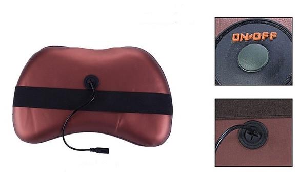 Роликова масажна подушка Massage Pillow CHM-8028 для спини і шиї 8 роликів - фото 10