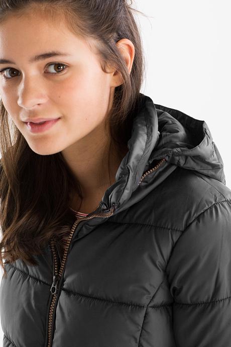 Куртка для дівчинки C&A демісезонна розмір 152 см Чорний (1036139) - фото 4
