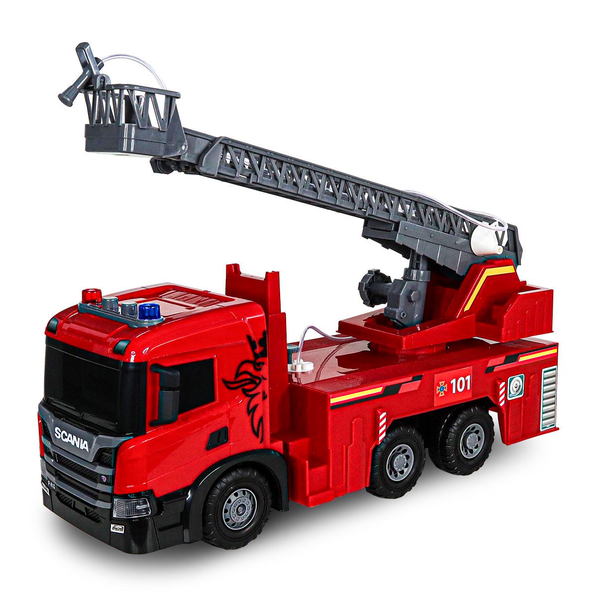 Автомодель іграшкова дитяча Super Big Truck ПОЖЕЖНА МАШИНА SCANIA світло/звук/функція води Автомодель іграшкова дитяча Super Big Truck ПОЖЕЖНА МАШИНА SCANIA світло/звук/функція води