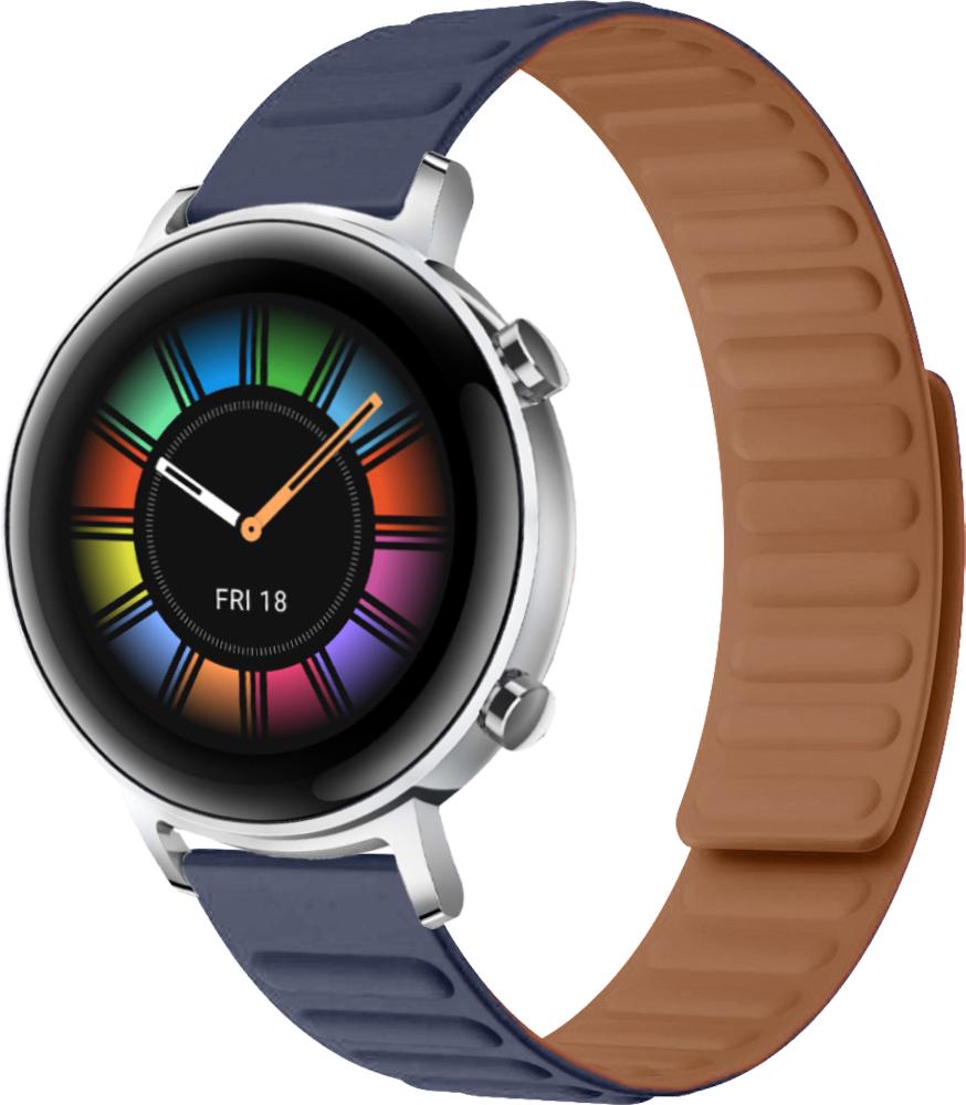 Ремешок Magneter для Huawei Watch GT 2 42 мм Dark Blue (26611-5D)
