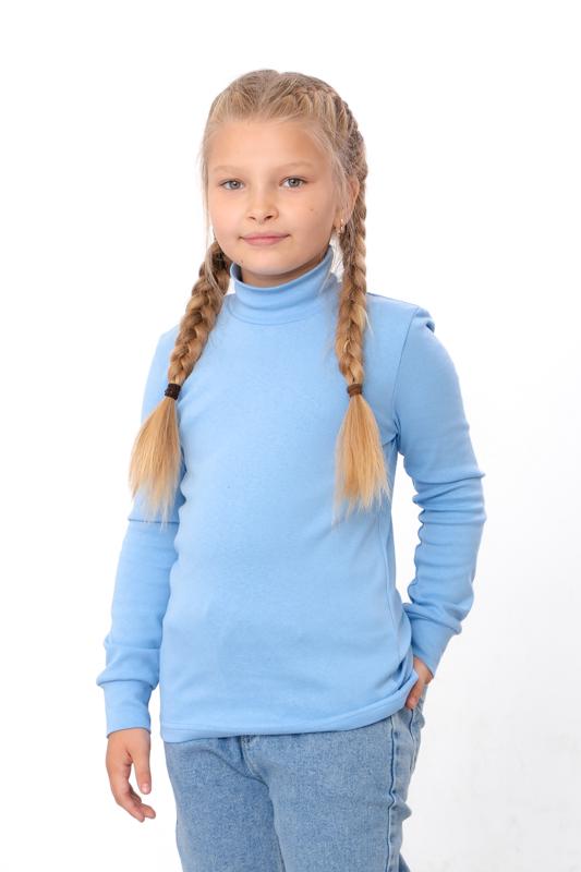 Водолазка дитяча унісекс однотонна приталена Носи Своє 158 см Блакитний (6068-040)