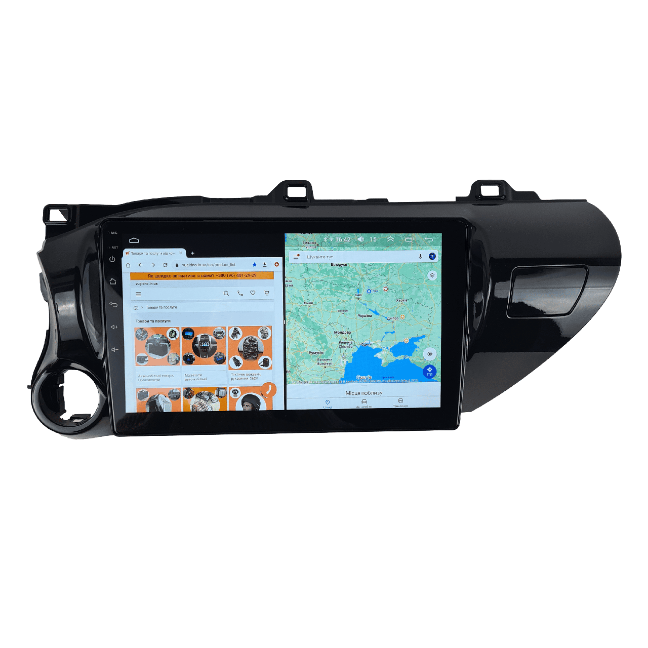Автомагнитола для Toyota Hilux 2015-2020 4G/XyAuto/8 core/DSP Sound/CarPlay/Android (М-ТХл-10-Т5)