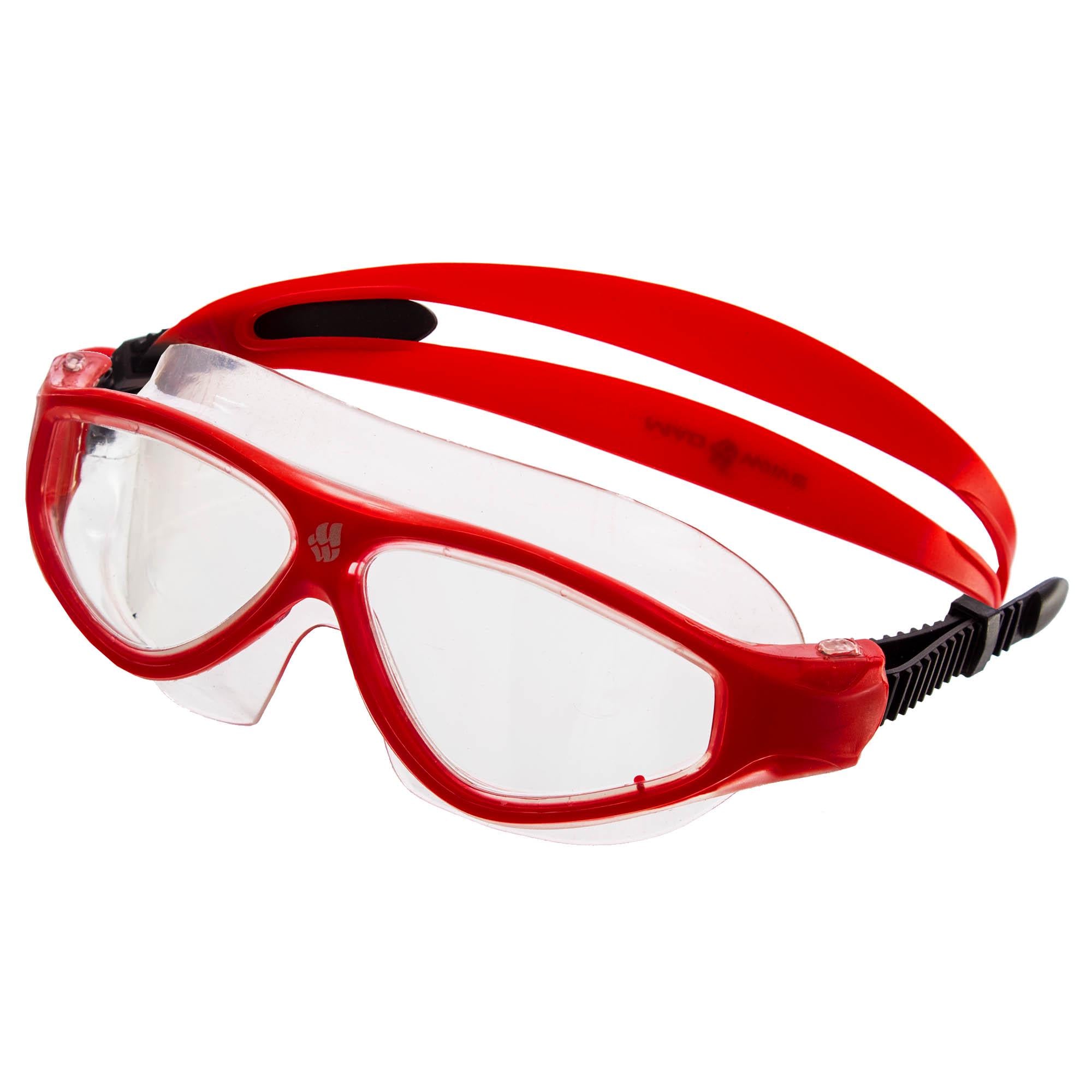 Очки для плавания взрослые MadWave FLAME M046102 Красный (M046102_Красный)