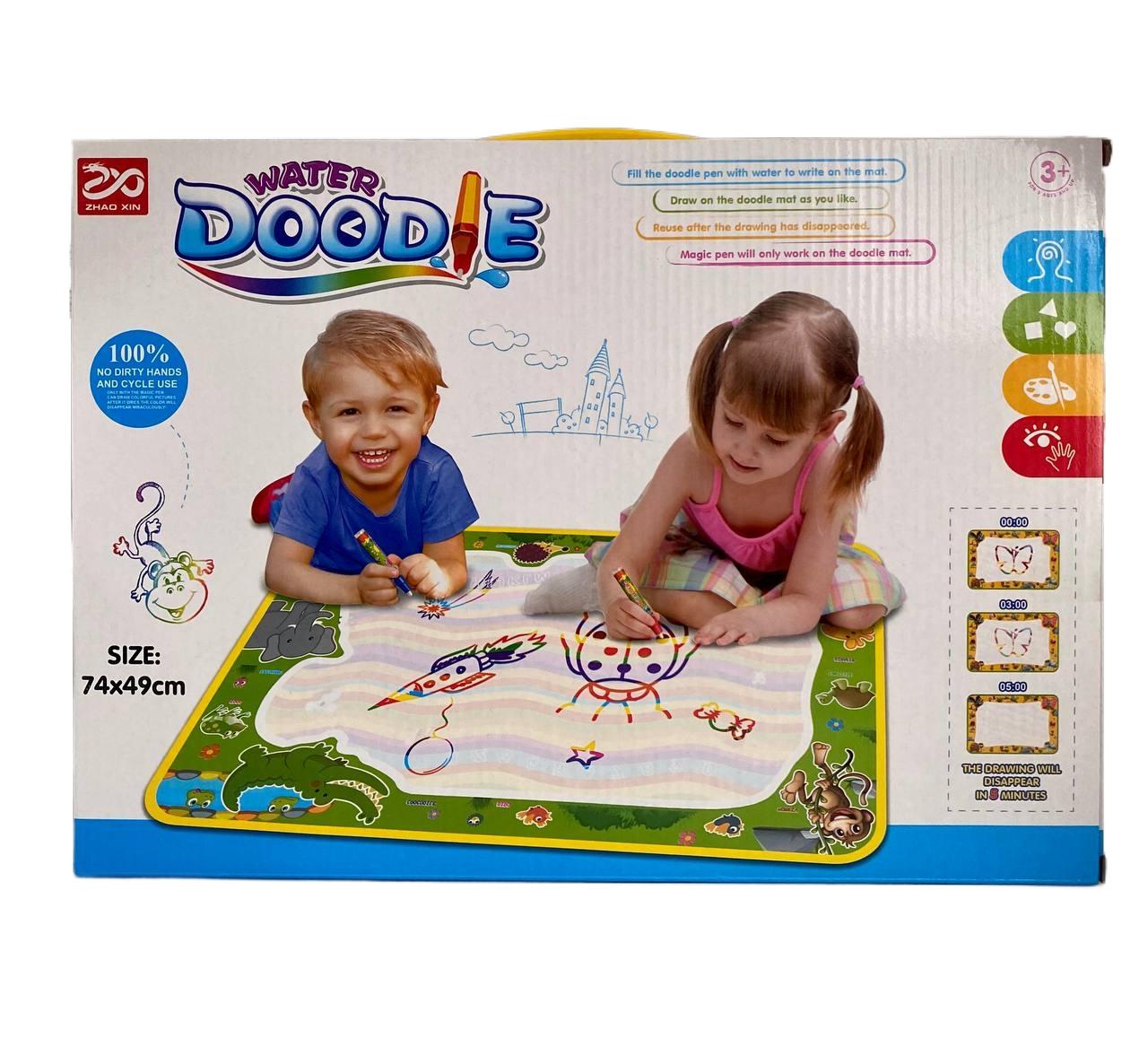 Коврик детский Water Doodle водяной обучающий для рисования с фломастерами Коврик детский Water Doodle водяной обучающий для рисования с фломастерами