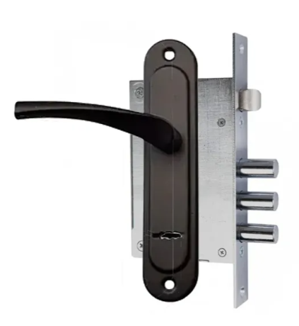 Замок врезной Арико ЗВ9 77 ручка под сувальдный Черный (2733711148)