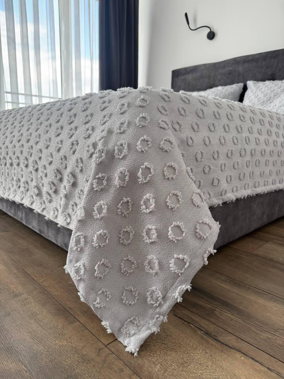 Покривало Інгрід 240x250 см Сірий (22899-8-240x250cm) - фото 10 Покривало Інгрід 240x250 см Сірий (22899-8-240x250cm) - фото 10