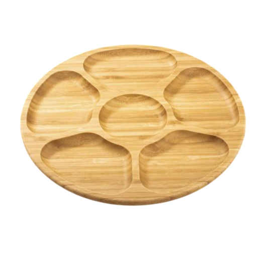 Менажниця кругла Wilmax Bamboo 6 секцій 28 см (3a099a2c)