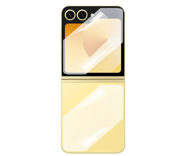 Противоударная гидрогелевая пленка Hydrogel Film для Samsung Galaxy Flip6 на заднюю панель, Transparent