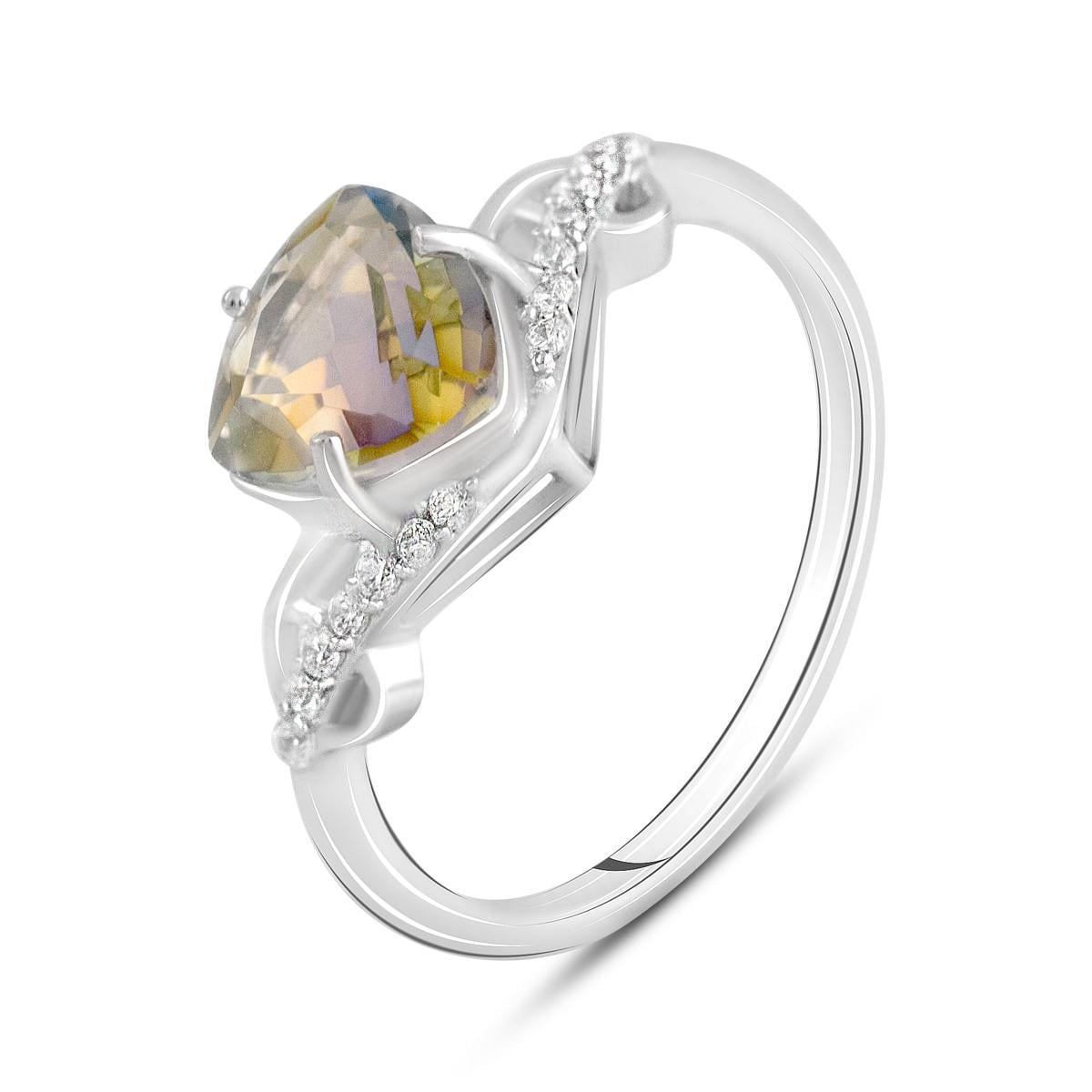 Кольцо серебряное с мистик топазом 2,43 ct 2,32 г р. 19 (2115328) Кольцо серебряное с мистик топазом 2,43 ct 2,32 г р. 19 (2115328)