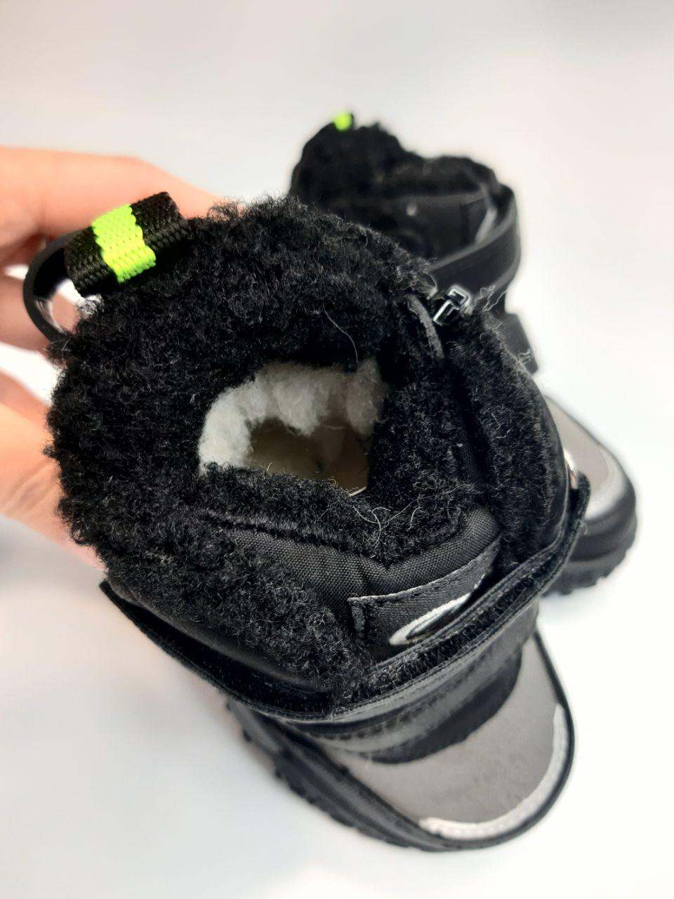 Черевики зимові Clibee для хлопчика р. 26 17,5 см Чорний (617 grey-green) - фото 2