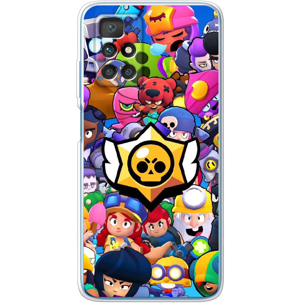 Чохол BoxFace Xiaomi Redmi 10 Brawl Stars Прозорий силікон (43311-up2389-43311)