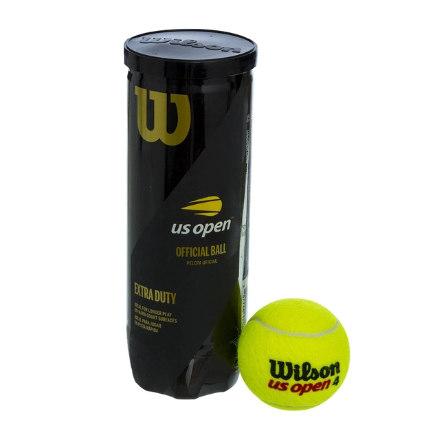 Мячи для тенниса Wilson US Open 3 шт. Желтый (WRT106200) - фото 1