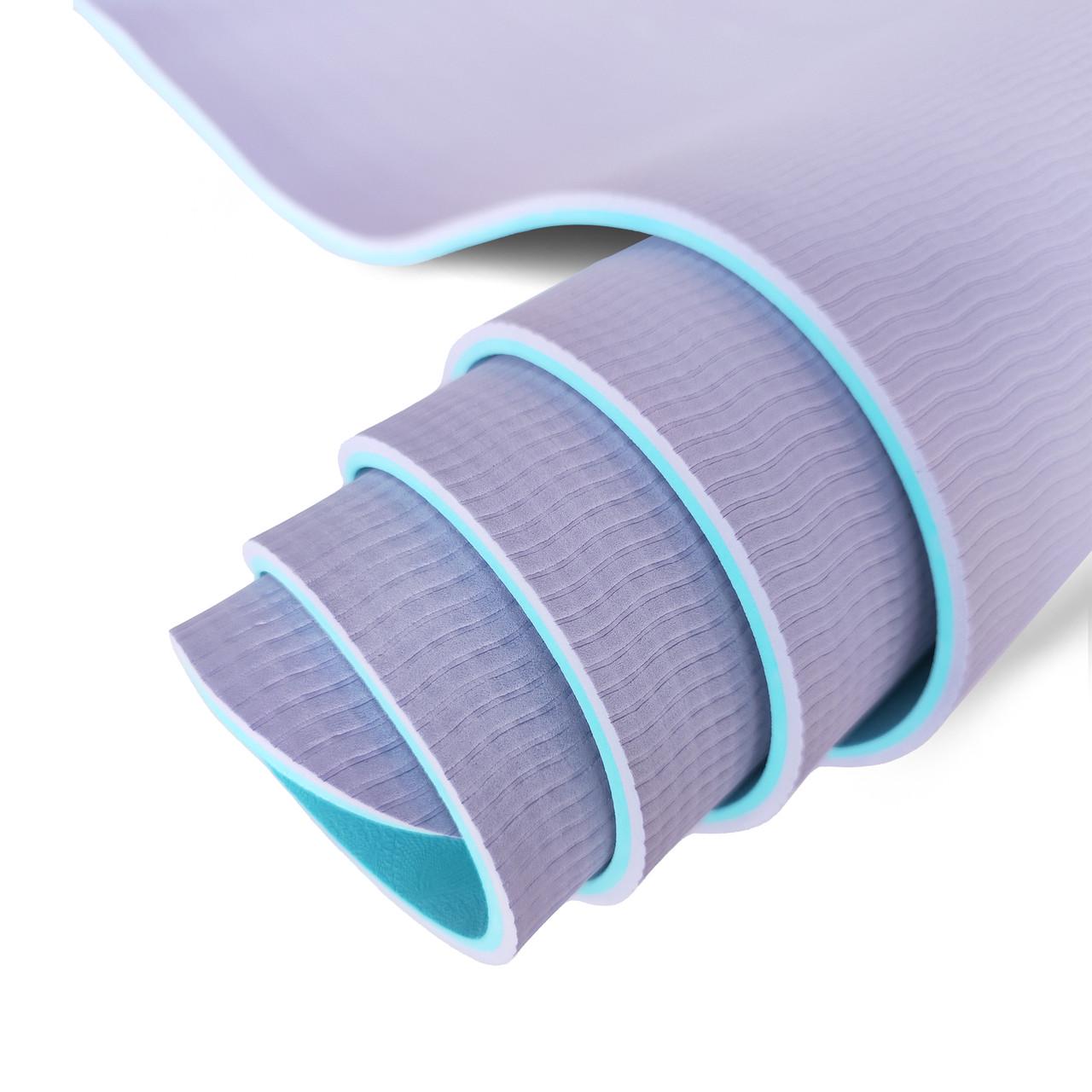 Коврик для фитнеса и йоги Gemini Pro GE-6LBLV TPE/TC 6 мм (14729322) - фото 2 Коврик для фитнеса и йоги Gemini Pro GE-6LBLV TPE/TC 6 мм (14729322) - фото 2