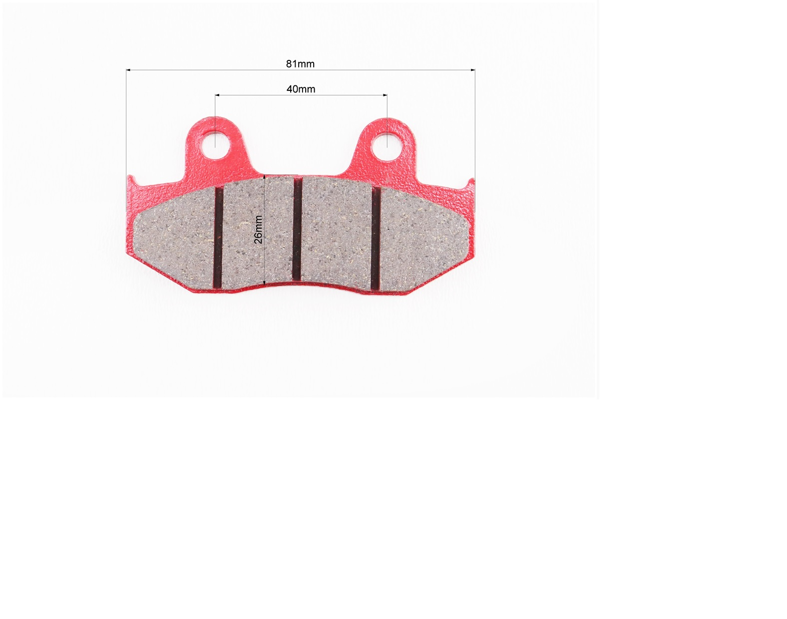 Гальмівні колодки Honda LEAD AF48/MBX80/CR 125/MTX 125/FTR 223/XLR 250R/CR 500RE/MTX 125RWE/TRX 250R Червоний (331453) - фото 2 Гальмівні колодки Honda LEAD AF48/MBX80/CR 125/MTX 125/FTR 223/XLR 250R/CR 500RE/MTX 125RWE/TRX 250R Червоний (331453) - фото 2