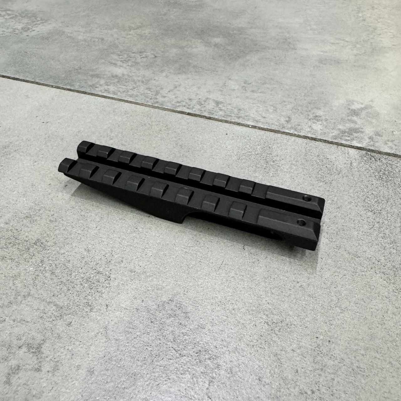 Планка Picatinny для АК на цілик 8 слотів довжина 100 мм Планка Picatinny на АК - фото 4 Планка Picatinny для АК на цілик 8 слотів довжина 100 мм Планка Picatinny на АК - фото 4