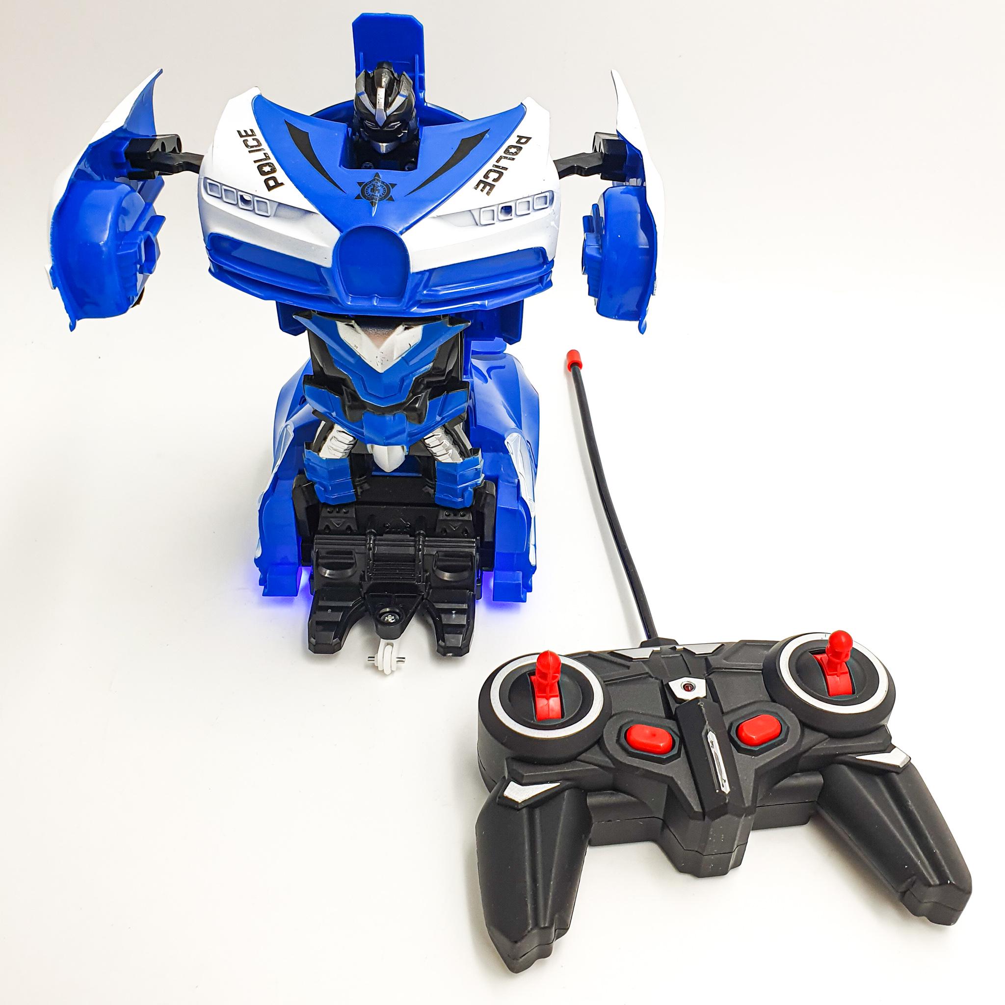 Трансформер аккумуляторный на радиоуправлении 22 см UKC Синий (38c3d338) Трансформер аккумуляторный на радиоуправлении 22 см UKC Синий (38c3d338)