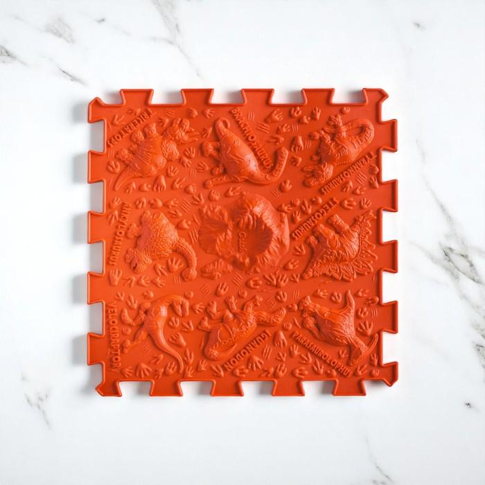 Розвиваючий килимок масажний Пазли Мікс Терразаври 1 елемент Помаранчевий (OT12220) - фото 2 Розвиваючий килимок масажний Пазли Мікс Терразаври 1 елемент Помаранчевий (OT12220) - фото 2