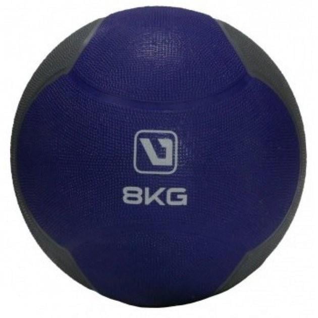 Медбол Medicine Ball LS3006F-8 8 кг 286 мм Синій/Чорний