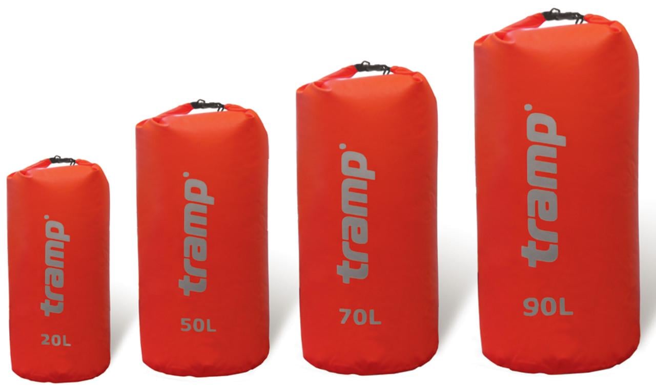 Гермомішок Tramp Nylon PVC 90 л Червоний (TRA-105-red) - фото 2