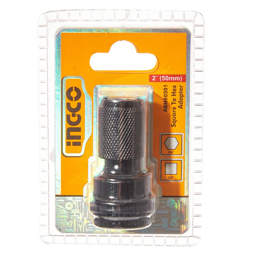 Перехідник INGCO із квадратним хвостовиком на шестигранник з 1/2" на 1/4"