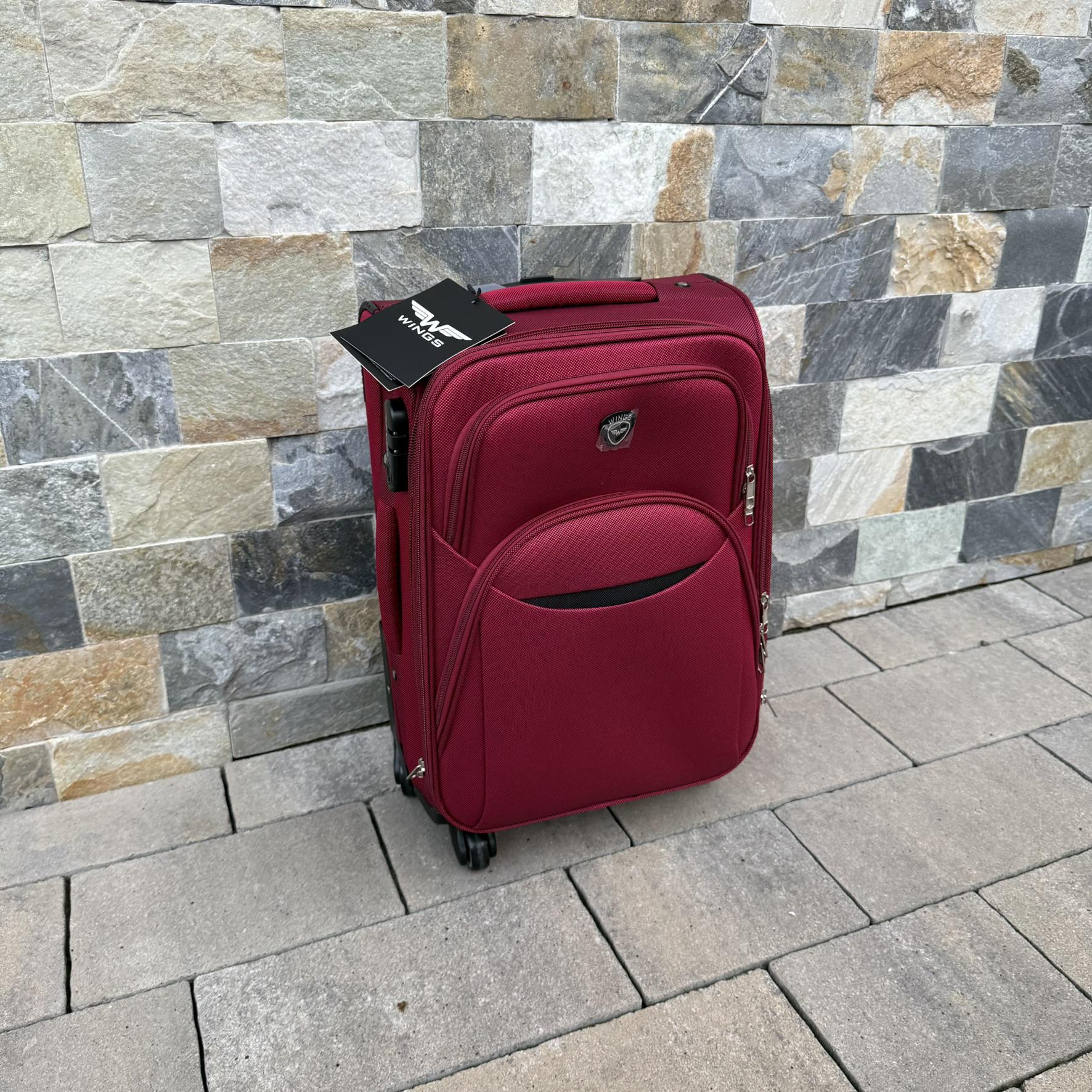 Валіза тканинна на 4 колесах Wings 1708 S Бордовий (30631209) - фото 4 Валіза тканинна на 4 колесах Wings 1708 S Бордовий (30631209) - фото 4