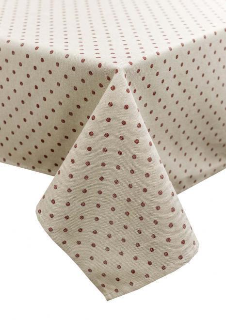 Скатерть Прованс Господиня Горох 180x136 см Бордовый (31578)