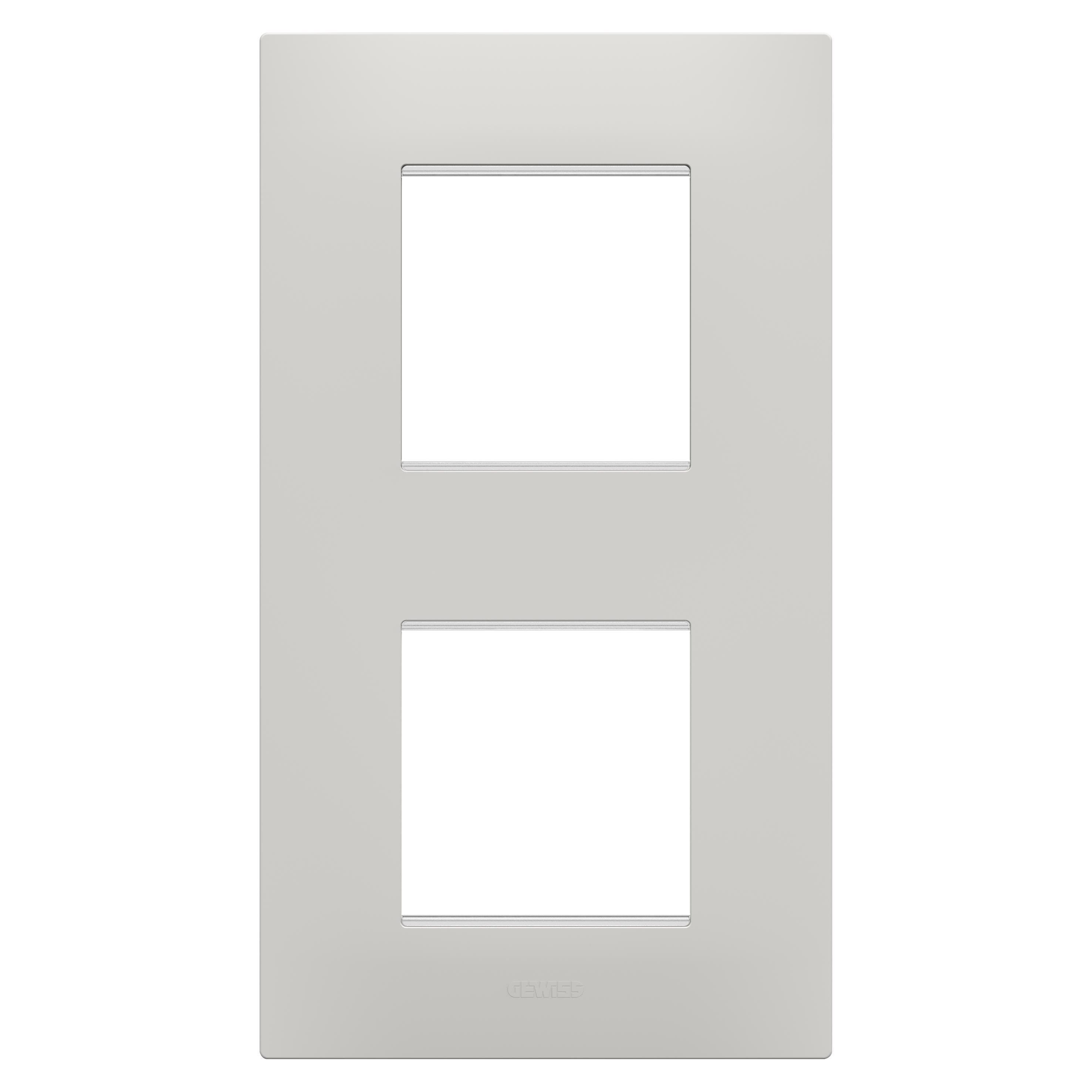 Рамка двухместная Gewiss Chorusmart EGO вертикальная технополимер Глина (GW16024CY)