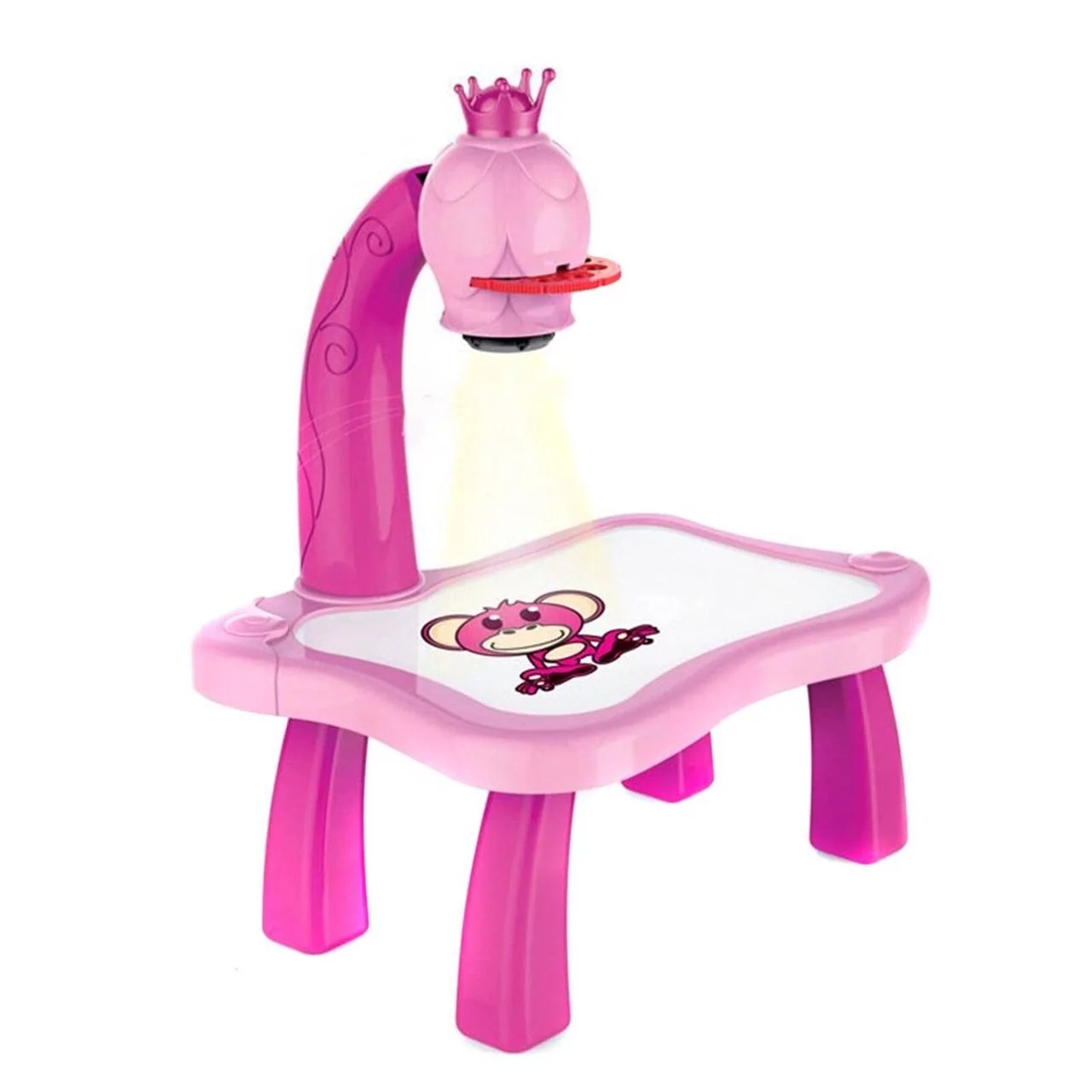 Стол проектор для рисования Projector Painting с подсветкой Розовый