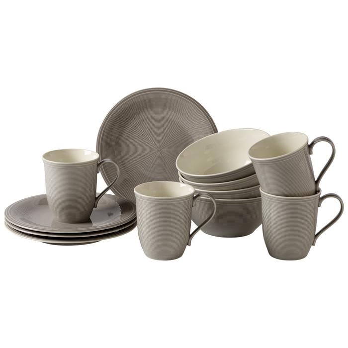 Набор посуды для завтрака Villeroy & Boch Color Loop Stone Vivo 12 пр. (1952829028) - фото 1